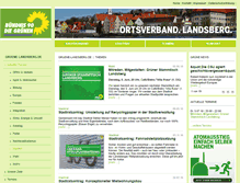 Tablet Screenshot of gruene-landsberg.de